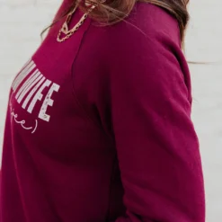 Farm Wife But Boujee Cursive Graphic Crewneck 13 Farm Wife But Boujee Cursive Graphic Crewneck -Women's Clothing Store 0P1A0405