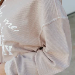 Take Me To The Country Ribbed Graphic Crewneck 5 Take Me To The Country Ribbed Graphic Crewneck -Women's Clothing Store 0P1A0617