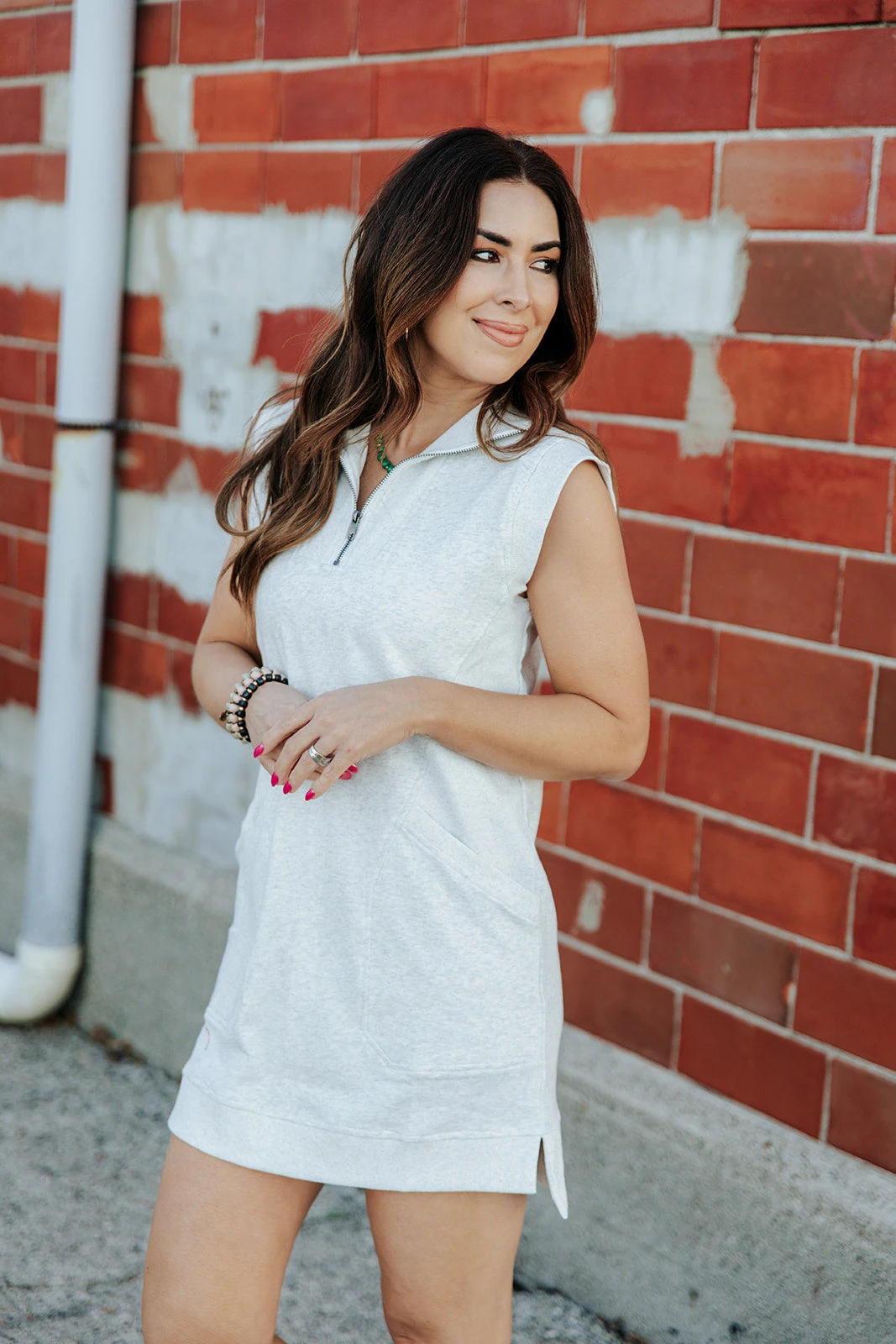 Quarter Zip Active Tank Dress 14 Quarter Zip Active Tank Dress - Image 14