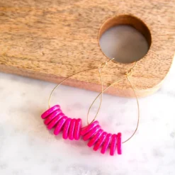 Harmony Beaded Hoop Earrings