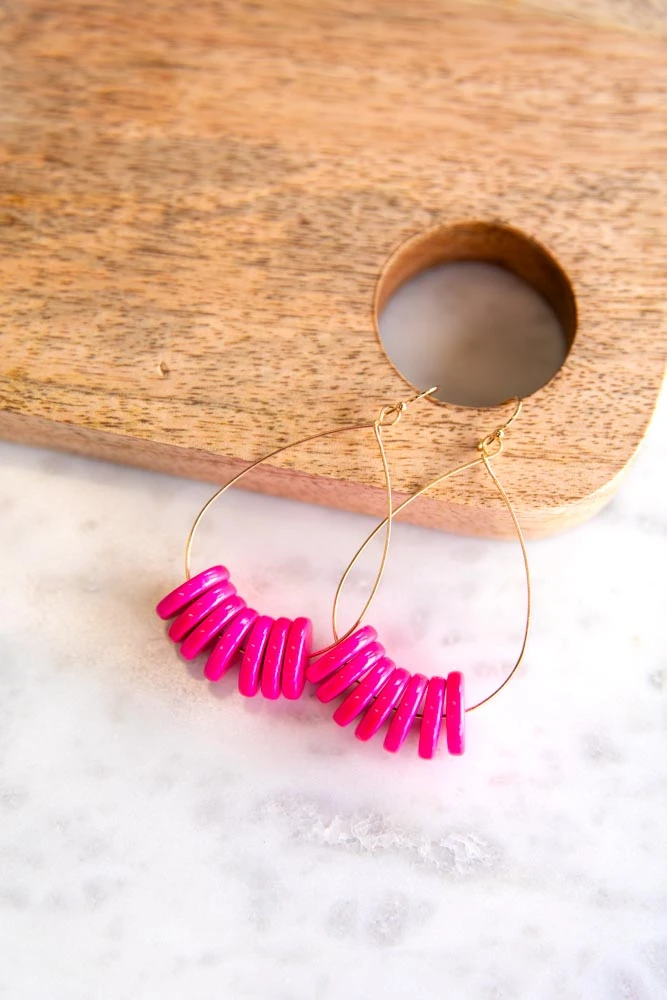 Harmony Beaded Hoop Earrings 1 Harmony Beaded Hoop Earrings