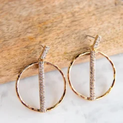 Boastful Diamonds Hoop Earrings
