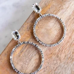 Shine Bright Like A Diamond Hoop Earrings -Women's Clothing Store 0P1A8894
