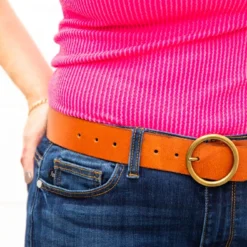 Constance Cognac Belt 13 Constance Cognac Belt -Women's Clothing Store 0P1A9401