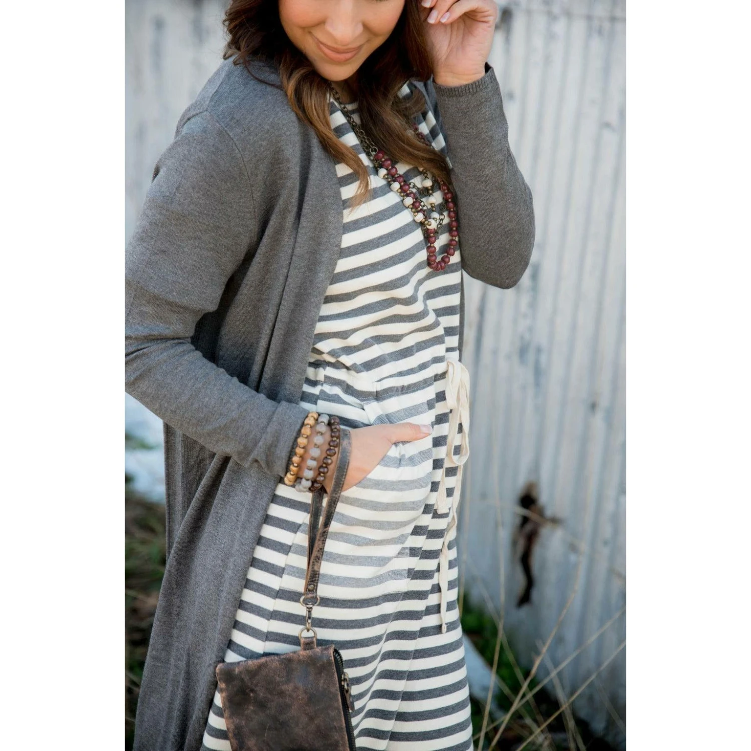Two Toned Striped Dress 7 Two Toned Striped Dress - Image 7