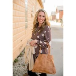 Brushed Dot Tie Dress -Women's Clothing Store 134038532 3775138542544793 3909355809210619003 n