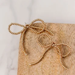 All Wrapped Up Bow Stud Earrings