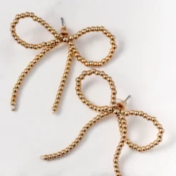 All Wrapped Up Bow Stud Earrings -Women's Clothing Store 225A2538