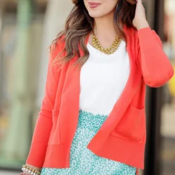 Betsey's So Soft Side Slit Cardigan -Women's Clothing Store 225A3140