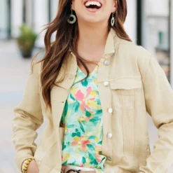 Neutral Side Slit Jacket 31 Neutral Side Slit Jacket -Women's Clothing Store 225A7199