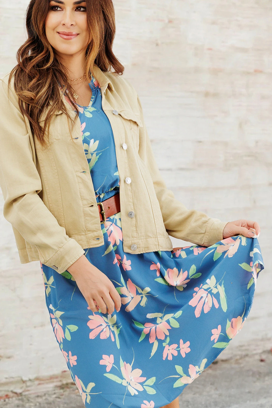 Painted Petals Ruffle Trim Dress 19 Painted Petals Ruffle Trim Dress - Image 19