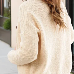 Woven Button Accented Cardigan 27 Woven Button Accented Cardigan -Women's Clothing Store 225A9532