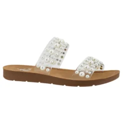 Corky's Double Take Clear Pearls Sandals