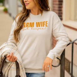 Boujee Farm Wife Graphic Crewneck