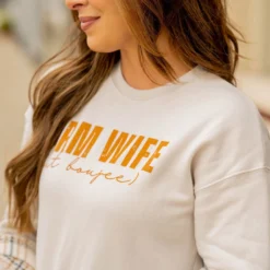Boujee Farm Wife Graphic Crewneck -Women's Clothing Store BB 0030 176475