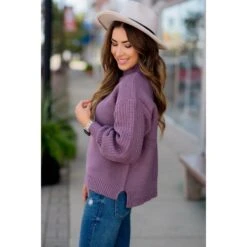 Betsey's High Neck Detailed Sweater -Women's Clothing Store BB 0040 31bf190c 35ae 4800 8089 cfbc011393be