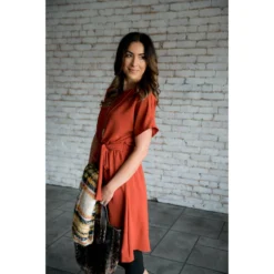 Short Sleeve Tie Dress -Women's Clothing Store BB 0108