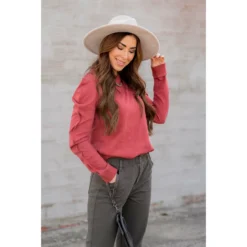 Wavy Seamed Sweatshirt 17 Wavy Seamed Sweatshirt -Women's Clothing Store BB 0112