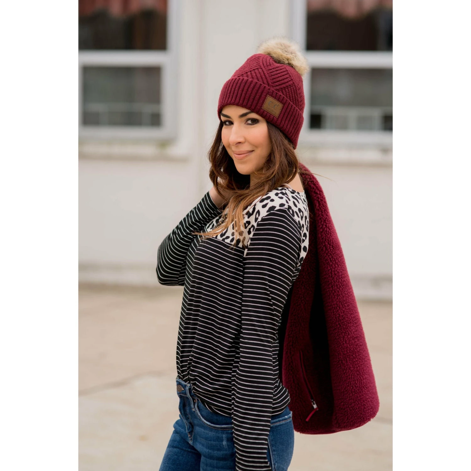 Leopard Top Striped Long Sleeve 6 Leopard Top Striped Long Sleeve - Image 6