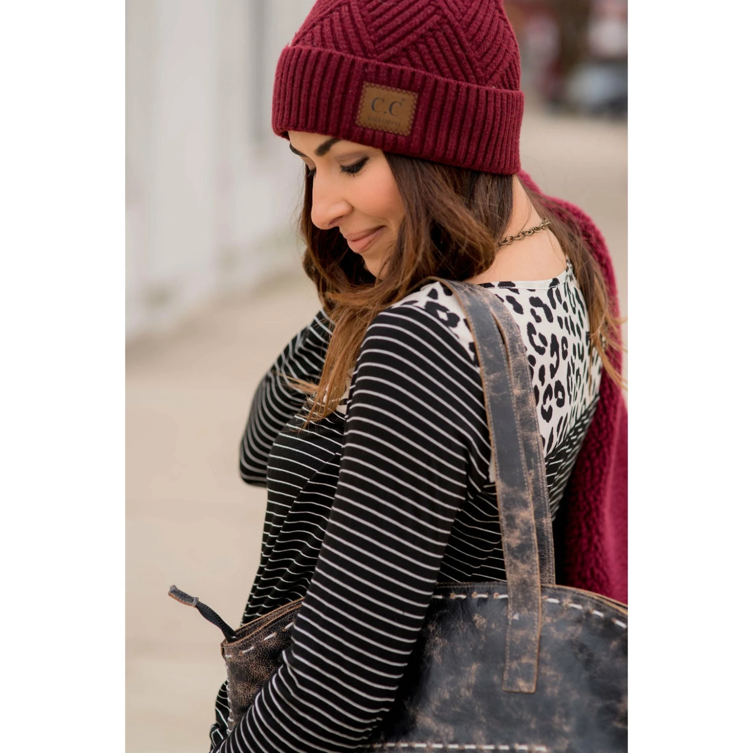 Leopard Top Striped Long Sleeve 5 Leopard Top Striped Long Sleeve - Image 5