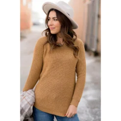 Side Slit Knit Sweater -Women's Clothing Store BB 0140 fc25294e e1c9 4dc9 b450 ed14021178a9