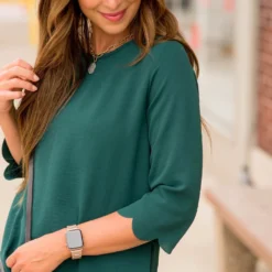 Lightweight Scalloped 3/4 Sleeve Blouse -Women's Clothing Store BB 0141 a621e0f9 3db5 42da 9ba9 3d38afc12991 221807