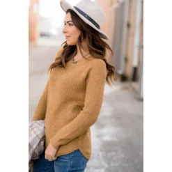 Side Slit Knit Sweater -Women's Clothing Store BB 0142 7bc4ecd6 9240 4141 a26b 730b82449745