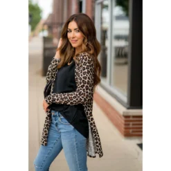 Basic Leopard Tunic Cardigan -Women's Clothing Store BB 0179 02b2e65d 4d33 474b b4a5 e5d70dec5099