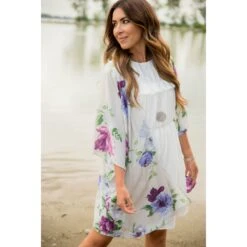 Purple Floral Kimono -Women's Clothing Store BB 0183 06a67f7d bf51 4008 973f c2bfdb66b2aa