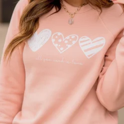 All You Need Is Love Graphic Crewneck 7 All You Need Is Love Graphic Crewneck -Women's Clothing Store BB 0229 eb42b8c0 905f 4890 bf47 371bfbd4bc66 824902