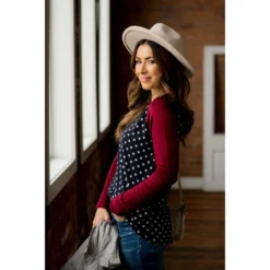 Polka Dot Baseball Tee 15 Polka Dot Baseball Tee -Women's Clothing Store BB 0230 dd2aa490 a947 4319 a8bf 562eb8a6d2ac