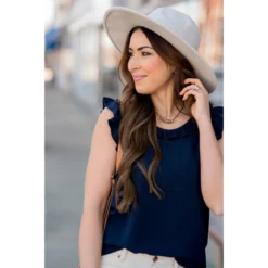 Dressy Ruffle Trim Tank 24 Dressy Ruffle Trim Tank -Women's Clothing Store BB 0240 e36baae0 3837 4c06 a7ed 6260295bb415