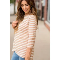 Thick Striped Side Zip Wrap Sweatshirt 21 Thick Striped Side Zip Wrap Sweatshirt -Women's Clothing Store BB 0257 e35360f5 d5e6 4530 96fc f9c5e4d2392a