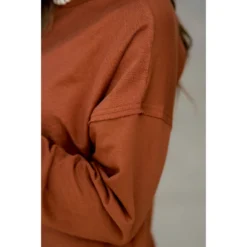 Mid Seam Raw Stitched Relaxed Tee -Women's Clothing Store BB 0258 401729a8 622f 45e1 b180 f6a7fb218821