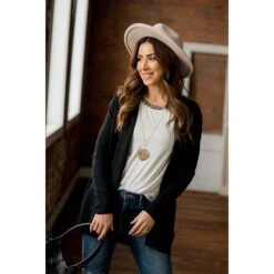 Horizontal Raised Line Cardigan -Women's Clothing Store BB 0268 cd91f5d0 e34d 4846 981a 5c1d18dfc84f
