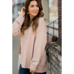 Mid Seam Raw Stitched Relaxed Tee -Women's Clothing Store BB 0270 67147077 2cee 49b7 b917 95621596cc01