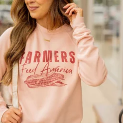 Farmers Feed America Graphic Crewneck