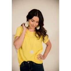 Cotton Back Short Sleeve Tee 20 Cotton Back Short Sleeve Tee -Women's Clothing Store BB 0281