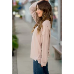 Mid Seam Raw Stitched Relaxed Tee -Women's Clothing Store BB 0282 0f3f777f de8d 4efa b98c 37223cf6b4ec