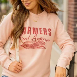 Farmers Feed America Graphic Crewneck -Women's Clothing Store BB 0288 e978972a 105c 40e7 a094 4d9d7c782e84 917849