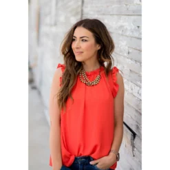 Cinched Ruffle Tank 26 Cinched Ruffle Tank -Women's Clothing Store BB 0296 dc371252 69fe 4f4b 9a64 6389800dc054