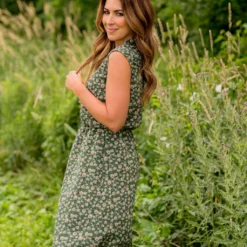 Vintage Floral Cinched Dress -Women's Clothing Store BB 0322 8208a4a0 9fc8 4f51 9b79 ccf9552c7350 971354