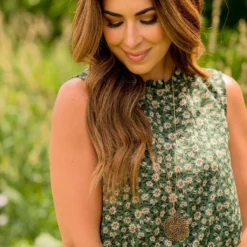 Vintage Floral Cinched Dress -Women's Clothing Store BB 0334 faff6bfb 702a 47ef b844 856e96c243a5 324770