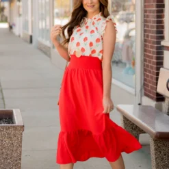 Ruffle Bottom Midi Skirt -Women's Clothing Store BB 0352 a518f938 e212 4fcf bddf e265f6724d3c 527111