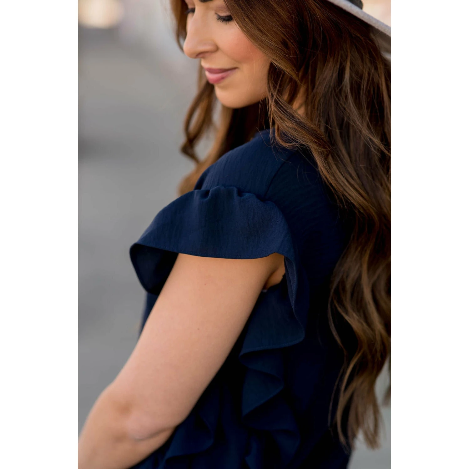 Dressy Flutter Down Blouse 6 Dressy Flutter Down Blouse - Image 6