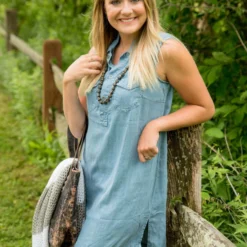 Sleeveless Denim Tunic Dress -Women's Clothing Store BB 0379 a4cc1cf9 2bfb 4a18 a9f7 d7dc4c65a039