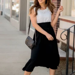 Ruffle Bottom Midi Skirt -Women's Clothing Store BB 0379 f409fef3 b3d0 422f 8871 00a0e891a640 171546