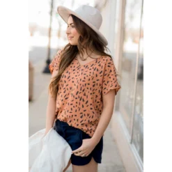 Brush Stroked Dressy Blouse -Women's Clothing Store BB 0382 7fa21540 04a4 4585 8437 b097ffc0e4eb