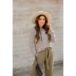 Striped Lightweight Game Day Hoodie -Women's Clothing Store BB 0396 f939e8fc 5e06 4410 9eb1 579a24f595af