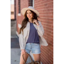 Double Flutter Short Sleeve Blouse -Women's Clothing Store BB 0397 78853b8e ec90 421a 8b98 64e9e96aa646